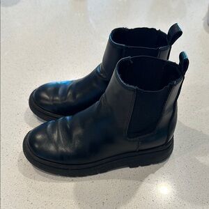 Black Leather Chelsea Boots